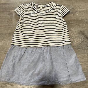 Girls Short Sleeve Striped Top